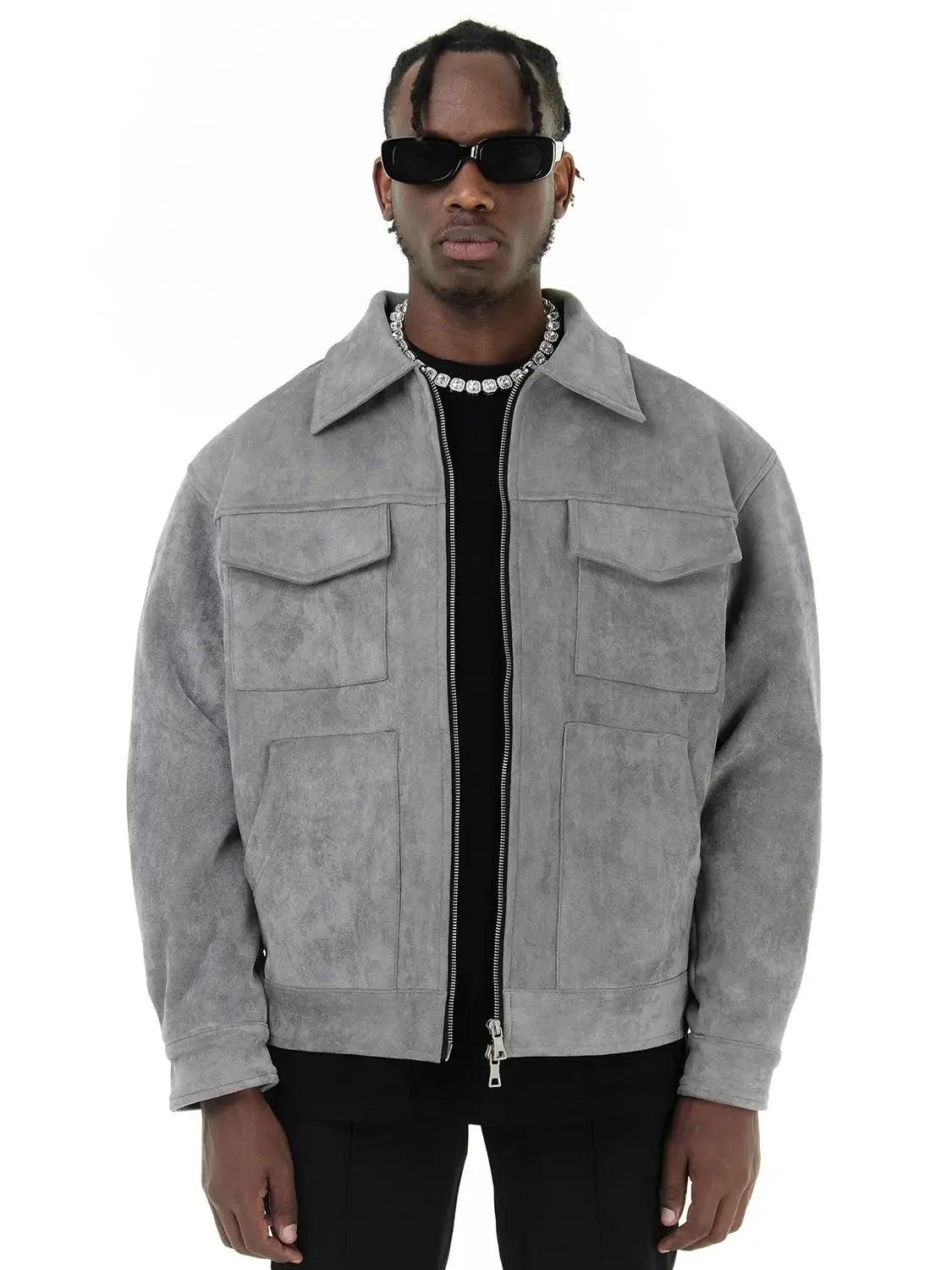 Suede Trucker Jacket for Men - Trucker Jacket - LeStyleParfait