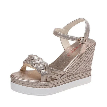 Summer Peep Toe Wedge Shoes - Wedge Shoes - LeStyleParfait