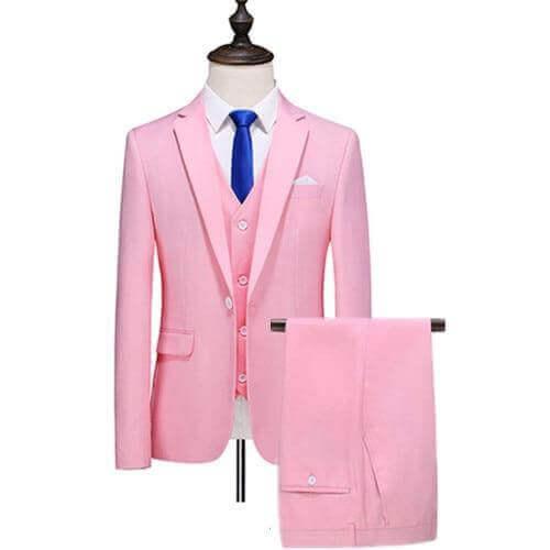 Buy Pink Three Piece Tuxedo Pantsuit at LeStyleParfait