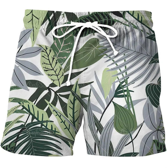 Tropical Beach Shorts For Men - Beach Shorts - LeStyleParfait