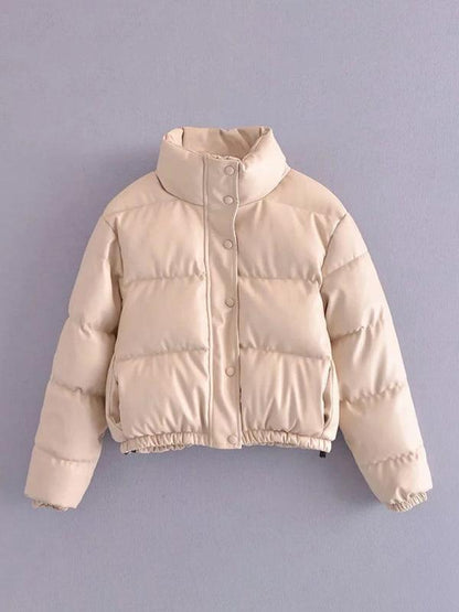 Turtle Padded Puffer Jacket Women-Puffer Jacket-LeStyleParfait