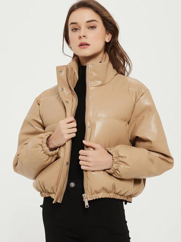 Turtle Padded Puffer Jacket Women-Puffer Jacket-LeStyleParfait