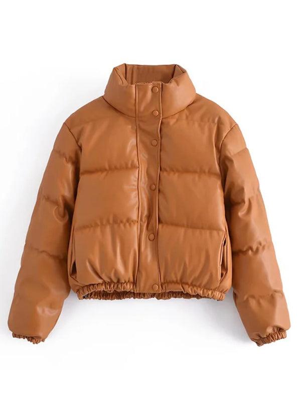 Turtle Padded Puffer Jacket Women-Puffer Jacket-LeStyleParfait