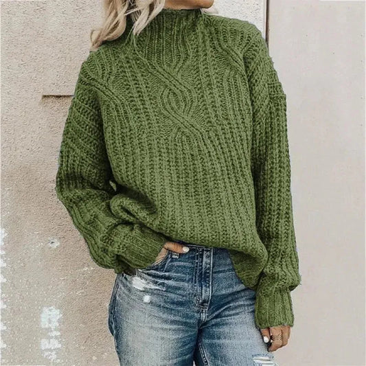 Twist Turtleneck Women Sweaters - Pullover Sweater - LeStyleParfait