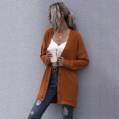 V-neck Women Cardigan Sweater - Cardigan Sweater - LeStyleParfait