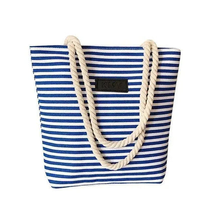 Vacation Mode Striped Beach Bag - Shoulder Bag - LeStyleParfait