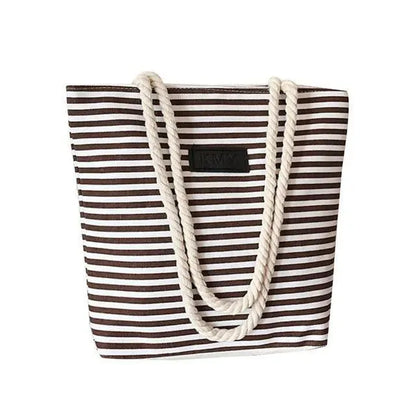 Vacation Mode Striped Beach Bag - Shoulder Bag - LeStyleParfait