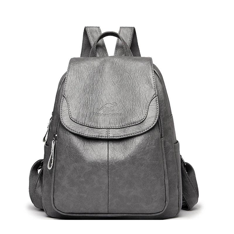 Vintage Soft Leather Women's Backpack - Backpack - LeStyleParfait