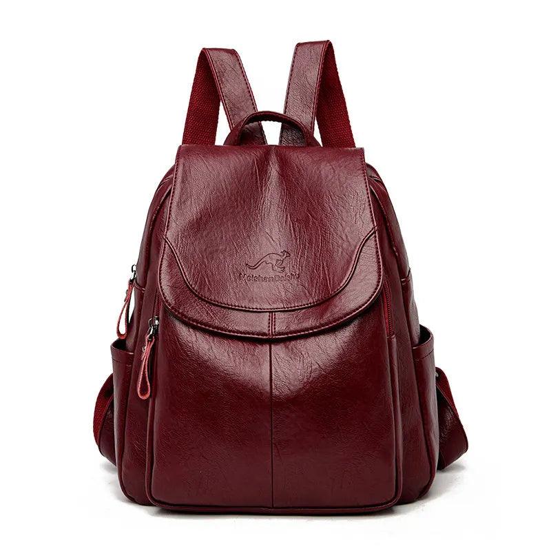 Vintage Soft Leather Women's Backpack - Backpack - LeStyleParfait