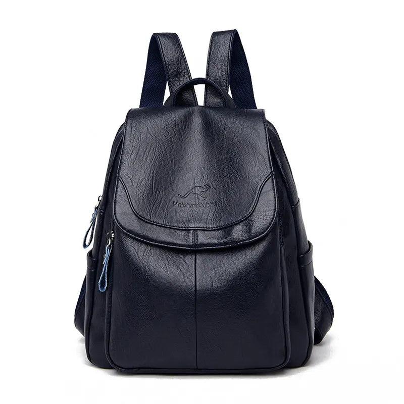 Vintage Soft Leather Women's Backpack - Backpack - LeStyleParfait