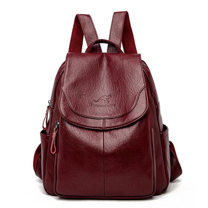 Vintage Soft Leather Women's Backpack - Backpack - LeStyleParfait