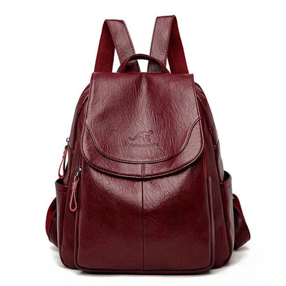 Vintage Soft Leather Women's Backpack - Backpack - LeStyleParfait