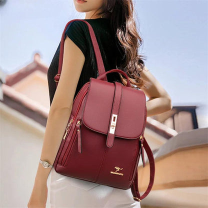 Vintage Style Luxury Leather Women's Backpack - Backpack - LeStyleParfait