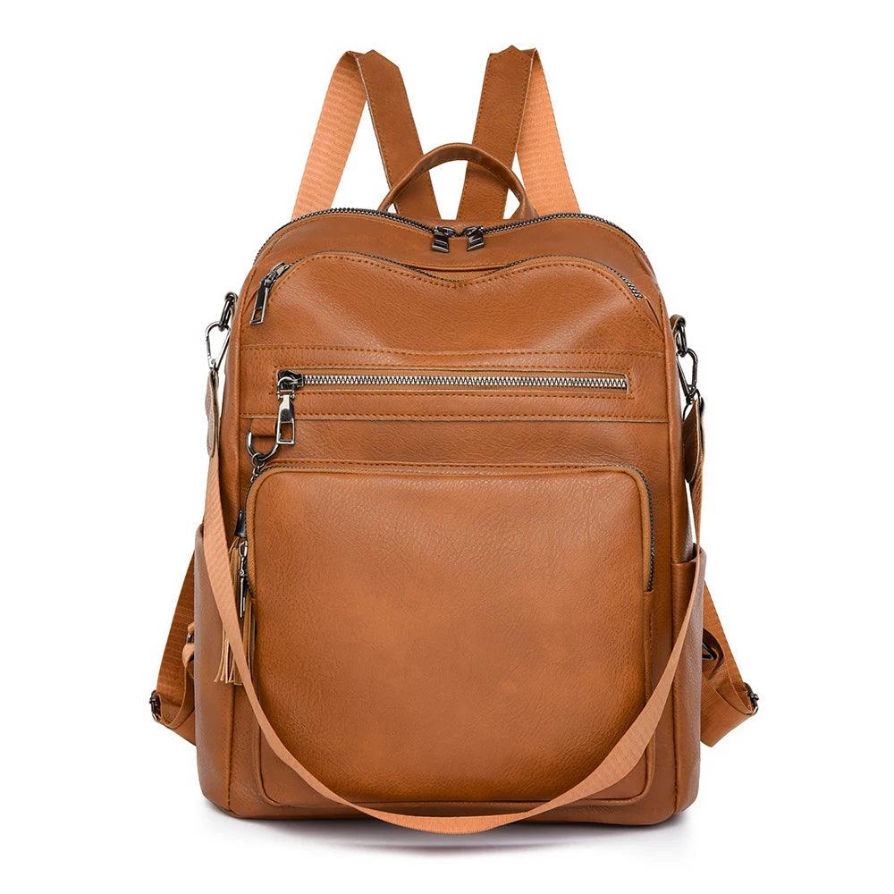 Vintage Style Women's Leather Backpack - Backpack - LeStyleParfait