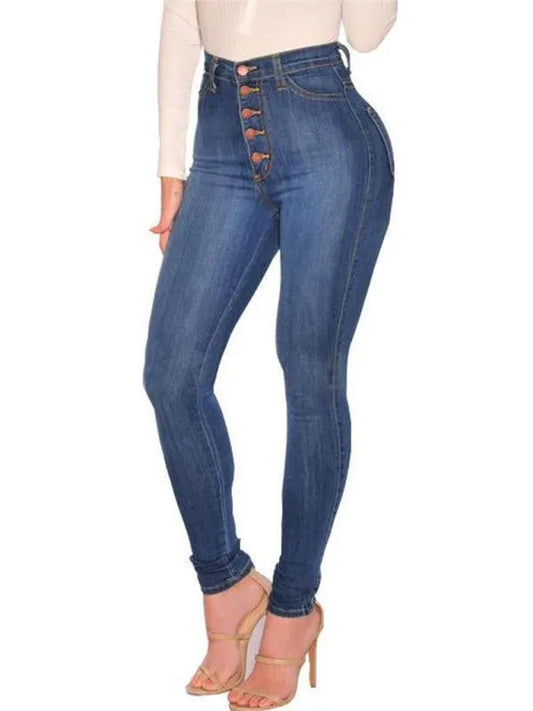 Women High Waist Skinny Jeans - Women Jeans - LeStyleParfait