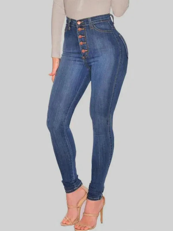 Women High Waist Skinny Jeans - Women Jeans - LeStyleParfait