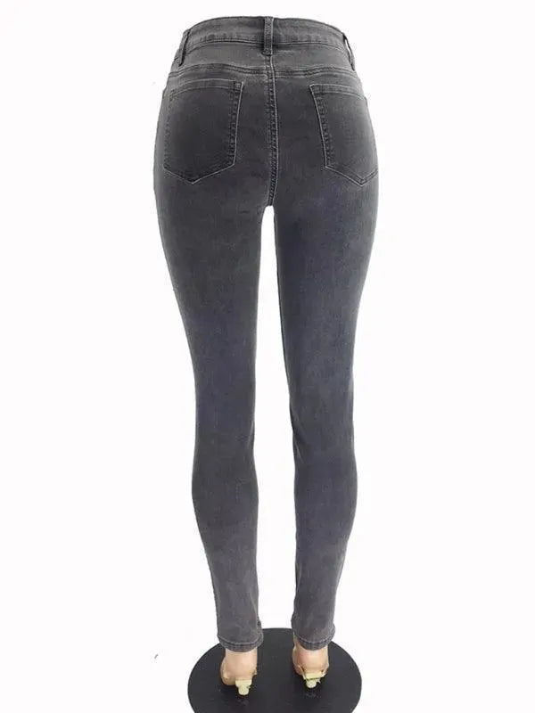 Women High Waist Skinny Jeans - Women Jeans - LeStyleParfait