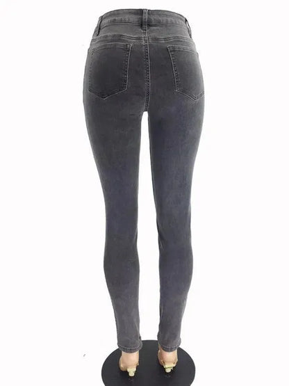 Women High Waist Skinny Jeans - Women Jeans - LeStyleParfait