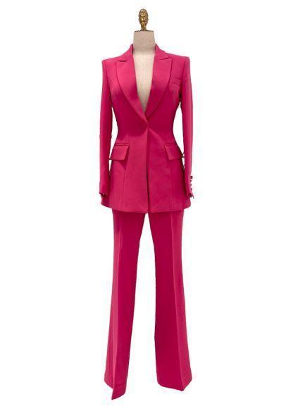 Women Pantsuit, Two Piece Suit, Rose - Pantsuit - LeStyleParfait