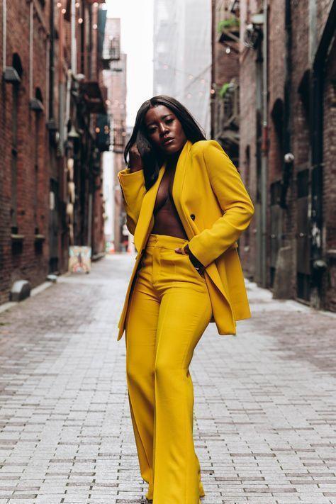 Women Perfectionist Mustard Pantsuit - Pantsuit - LeStyleParfait