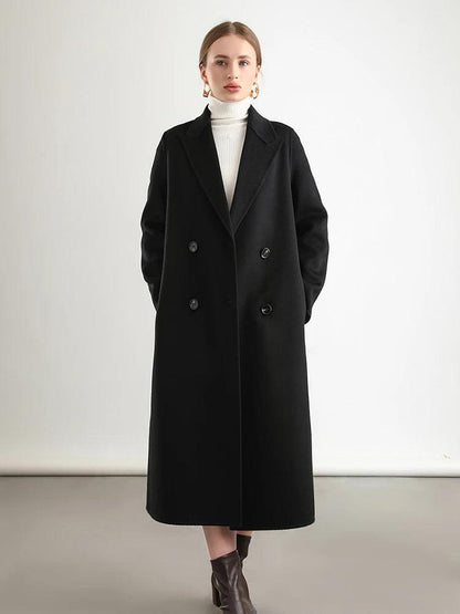 Women's Winter Wool Wrap Coat - Woolen Wrap Coat - LeStyleParfait