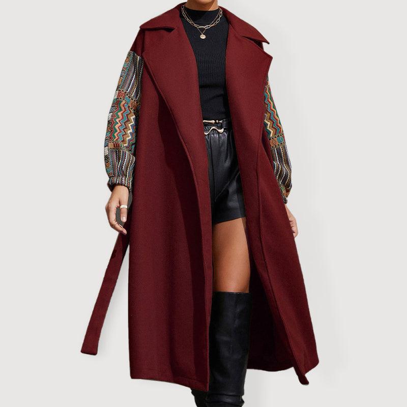 Women's Lapel Loose Woolen Coat-women-coat-LeStyleParfait