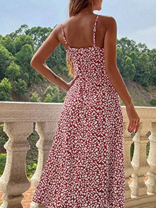 Womens Printed Sun Dress - Sun Dress - LeStyleParfait