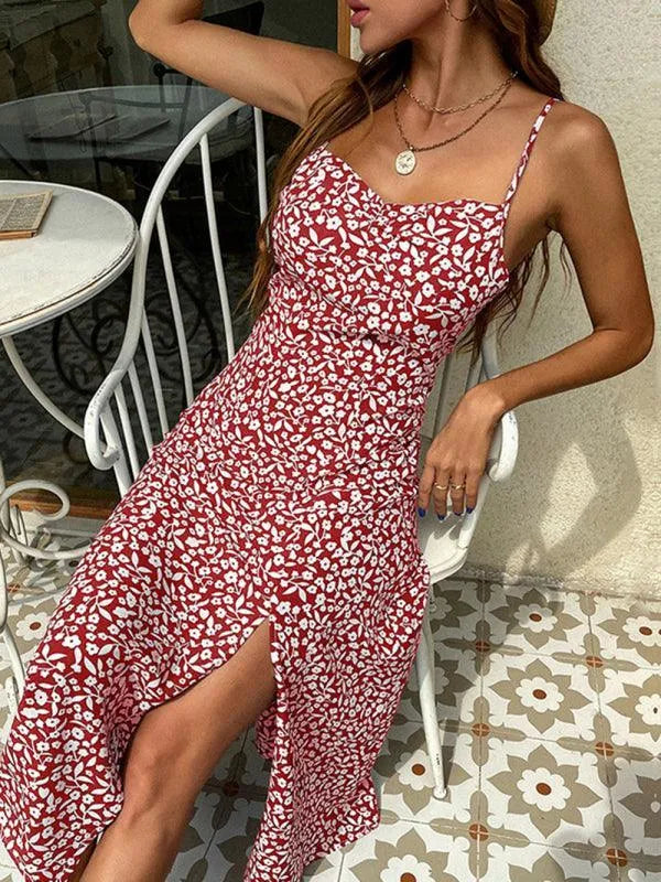 Womens Printed Sun Dress - Sun Dress - LeStyleParfait