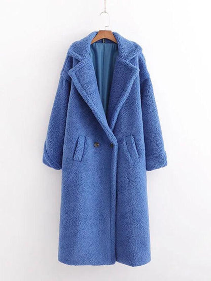 Women's Warm Fur Woolen Overcoat-women-coat-LeStyleParfait