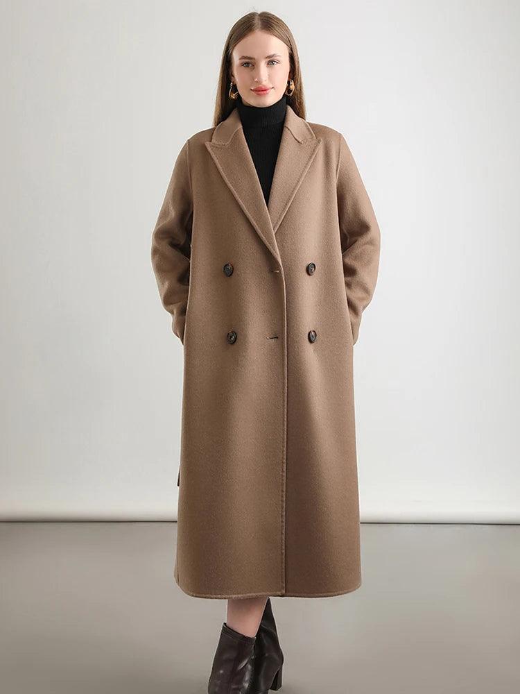 Women's Winter Wool Wrap Coat-women-coat-LeStyleParfait