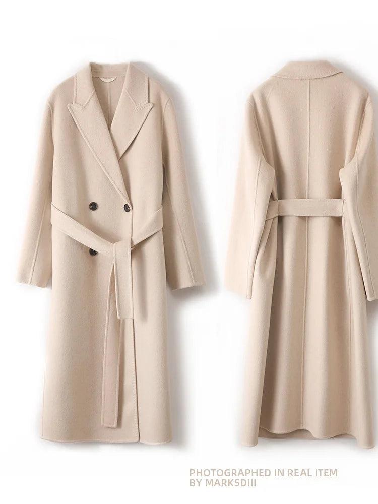 Women's Winter Wool Wrap Coat-women-coat-LeStyleParfait