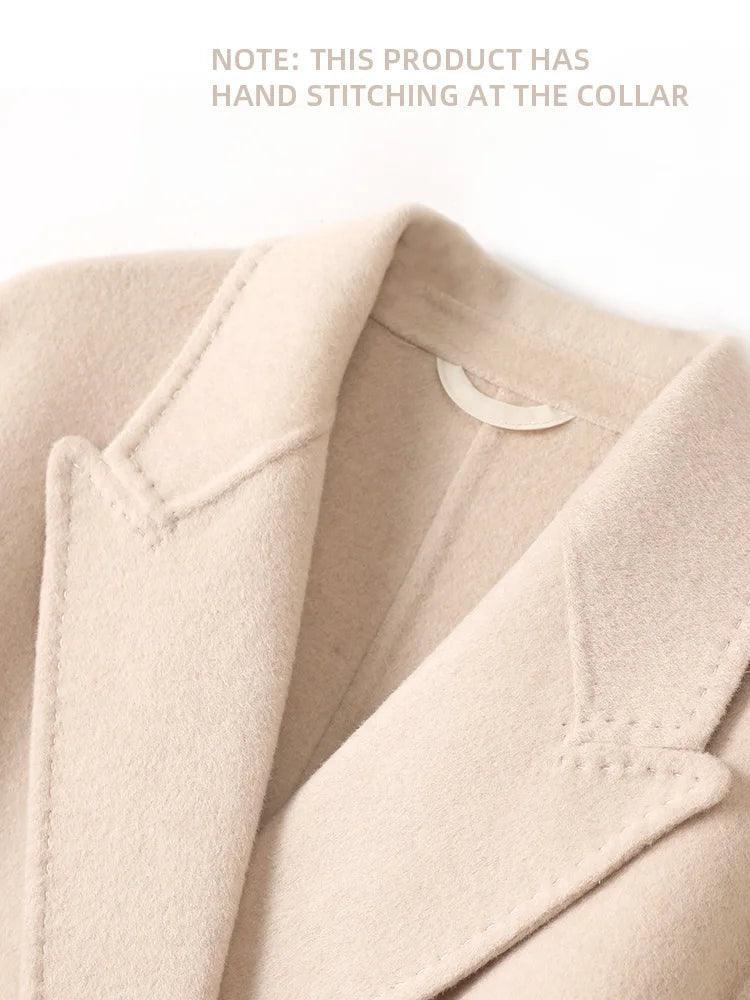 Women's Winter Wool Wrap Coat-women-coat-LeStyleParfait