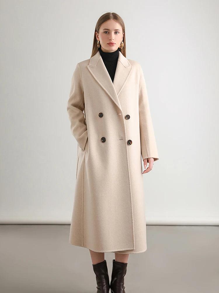 Women's Winter Wool Wrap Coat-women-coat-LeStyleParfait